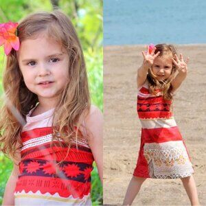 LingQi ShiZu X Disney | Moana Halloween Costume Dress | Size 7/8